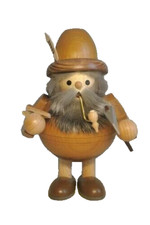 Kleiner alter Mann Holzarbeiter Axt Deutscher Räuchermann