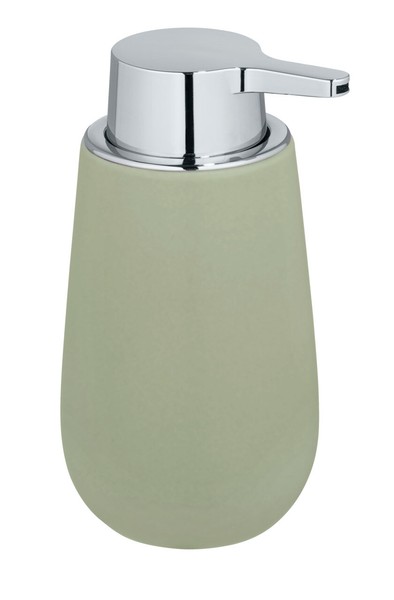 Wenko Seifen Spender Dosierer NachfüLlbar 320Ml FlüSsig Badi LindgrüN Keramik-image