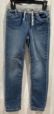 Cat  Jack Girl  s Pull On Knit Waist Skinny Jeans Blue Size 6X