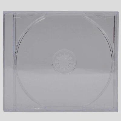 DRAGON TRADING 200 X Single Clear CD Disc Jewel Case With Clear Tray - 10.4 mm Spine