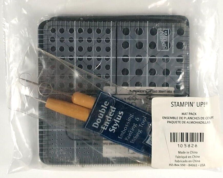 Stampin Up Mat Pack Unused Retired and 2 Stylus and Piercing Template S608