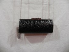 NWT - Ms. Alligator Print Clutch Evening Bag from La Regale - Black
