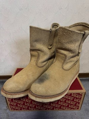 RedWing Boots 8168 Suede Leather Beige Pecos Boots Size US 9E . | eBay