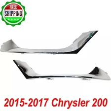 New Bumper Trims Front Left Right Side For 2015-2017 Chrysler 200 Chrome 2Pc