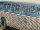 Vintage Original Blue Ridge Bus Painting, Hagerstown MD, Linen Canvas,33” by 27” — photo 7
