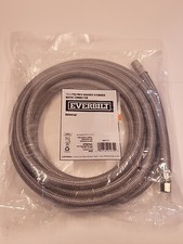 12 Ft Polymer Coated Stainless Steel Icemaker Water Connector Supply Hose