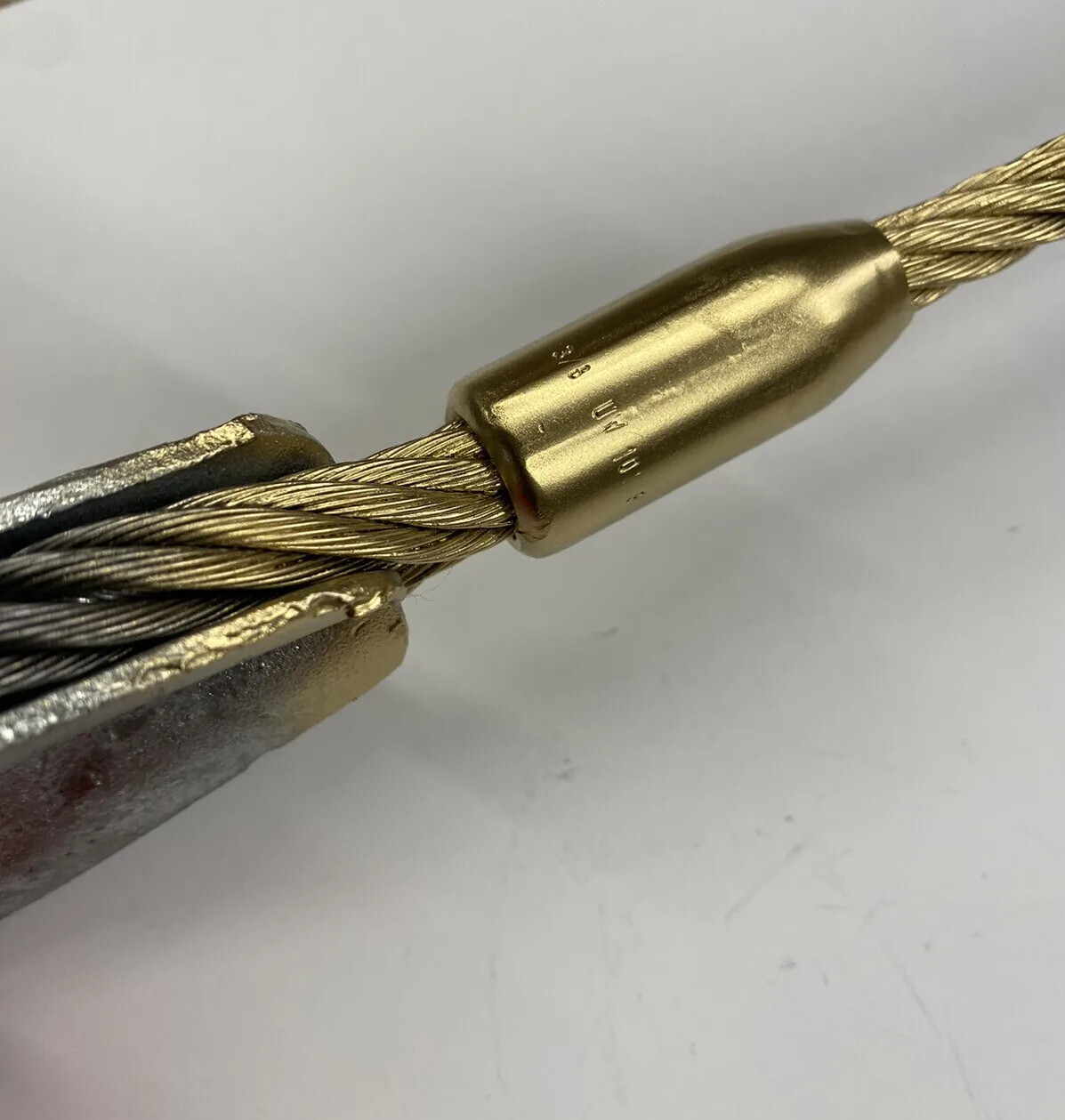 3/8" x 35' Wire Rope Winch Line Tow Truck Cable Eye Hook Hoist Steel