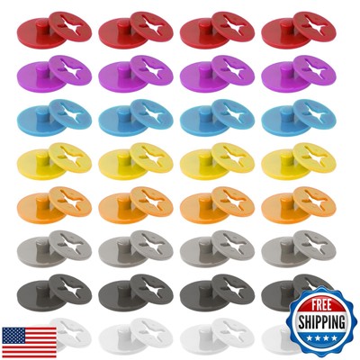 Qianyu 32 Pcs Running Bib Button Buckle Runner Race Number Holder Fixing Syst
