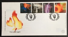 QEII 2000 Unaddressed Fire and Light FDC Lighting the Land, Bradwell Cancel