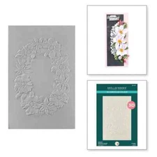 NATURE'S BOTANICAL WREATH 3D EMBOSSING FOLDER-Spellbinders Paper Arts-Texture-A2