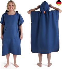 Badeponcho Damen& Herren,Poncho Handtuch,Mikrofaser-Surf Poncho, Badeponcho