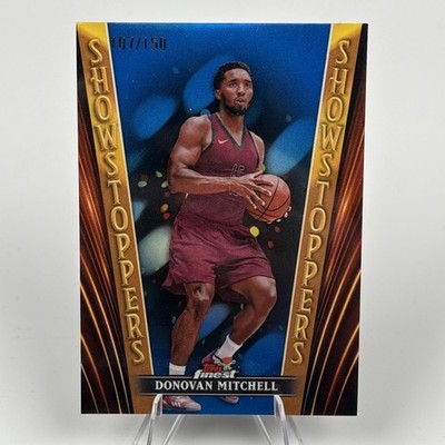 2023-24 Topps Finest Showstoppers Blue Refractor SS-10 Donovan Mitchell /150