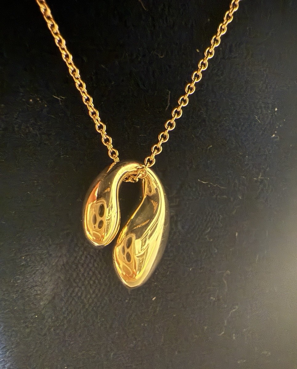 Tiffany & Co. Elsa Peretti 18k Yellow Gold Double Teardrop Pendant