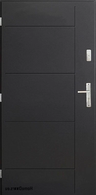 Porte extérieure porte d'entrée porte d'entrée en acier massif avec... - Photo 1/4
