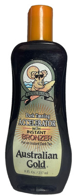 AUSTRALIAN GOLD DARK TANNING ACCELERATOR with INSTANT BRONZER 8 oz (056)
