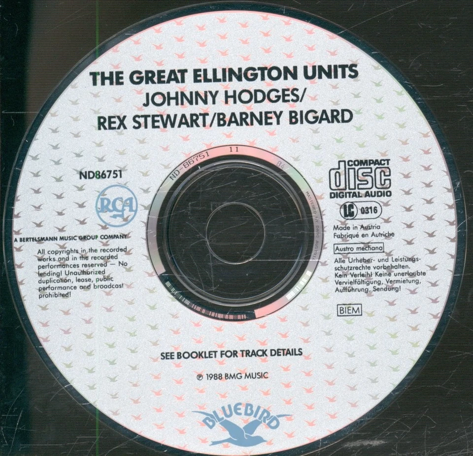 Verschiedene Künstler Great Ellington Units CD Europa RCA 1988 ND86751 - Bild 3 von 3