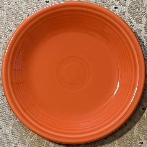 Fiestaware Dessert Salad Plate 7.25" Luncheon Saucer Fiesta Poppy Orange Mint