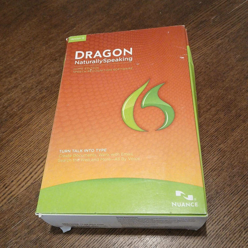 Nuance Dragon Naturally Speaking Home   Version 12 CD Software Headphones READ  - Image 2 of 4