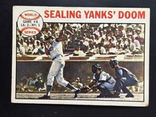 Vintage 1964 Topps #139 World Series Game 4 Sealing Yanks' Doom EX