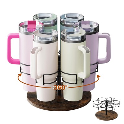 Water Bottle Organizer for Stanley 40 oz, Rotating Stanley Cup Organizer Hold...