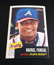2002 TOPPS HERITAGE NIGHT VARIATION SP #25 RAFAEL FURCAL ATLANTA BRAVES NRMT-MT!