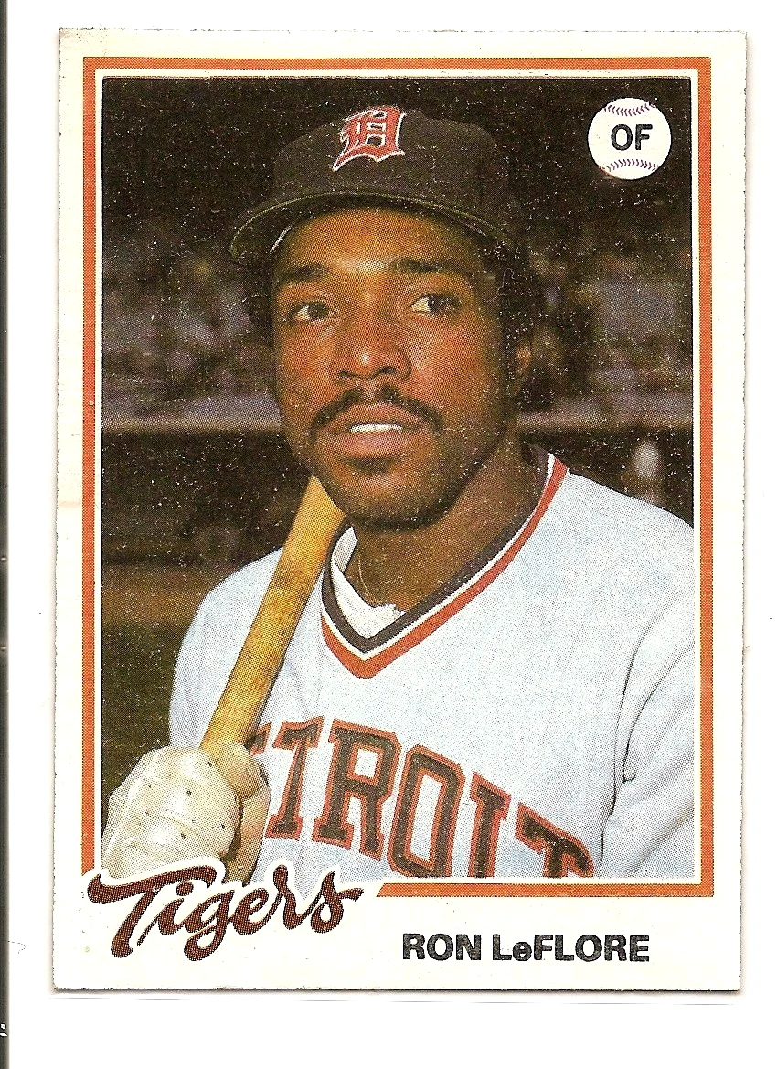 Ron LeFlore 1978 Topps Burger King Detroit Tigers #19 NM