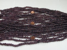 20 Strands 15" 8mm Round India Handmade Purple w/ Bumps Glass Beads WP-12   