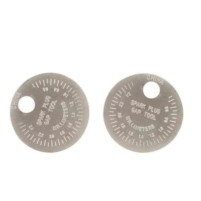 #ad #ad Spark Gap Gauge Tool 2pcs Coin Type Zinc Alloy 0 02 to 0 10 Inch Range $8.85