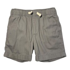 Crewcuts Gray Twill Drawstring Dock Shorts Size 4 Cotton Blend Kids Boys NWOT