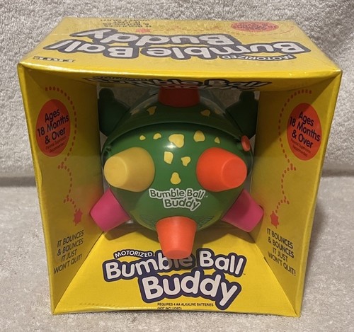 Vvtg 1993 ERTL Motorized Bumble Ball Buddy Bull Frog New Sealed Classic Toy READ - Imagen 3 de 4