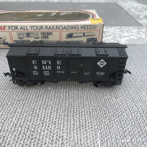 HO Gauge Life Like 8588 Erie Gondola Freight Wagon - Picture 2 of 7