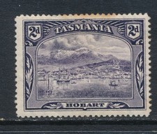 TASMANIA, 1899 2d deep violet (P14) fine MM, SG231, cat GBP27