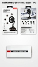 Magnetic Car Phone Mount MagSafe Metal Dashboard Suction Cup Holder Adjustable