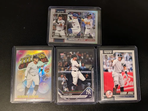 Aaron Judge 2026 Topps Series 1 Baseball Card Lot of 4 - Silver and Topps Now
