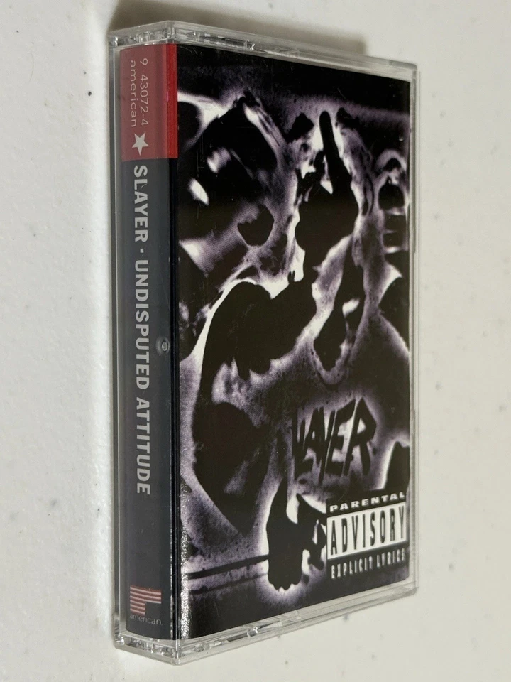 Slayer Undisputed Attitude Cassette Tape Original 1994 SR RED Metal 43072-4 USA - Image 3 of 4