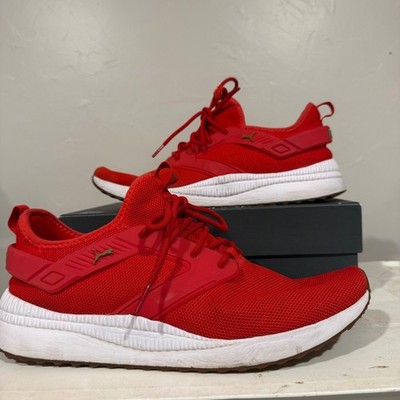 Puma Pacer Next Sneakers Mens 11.5 Red Excellent Mesh Running Shoes 369483-09