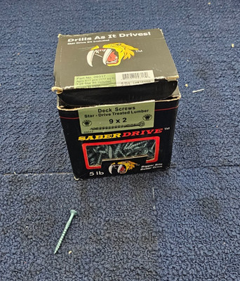 Midwest Fastener 09317 SaberDrive  5LB #9 x 2'' Star Drive Deck Screws XL1500