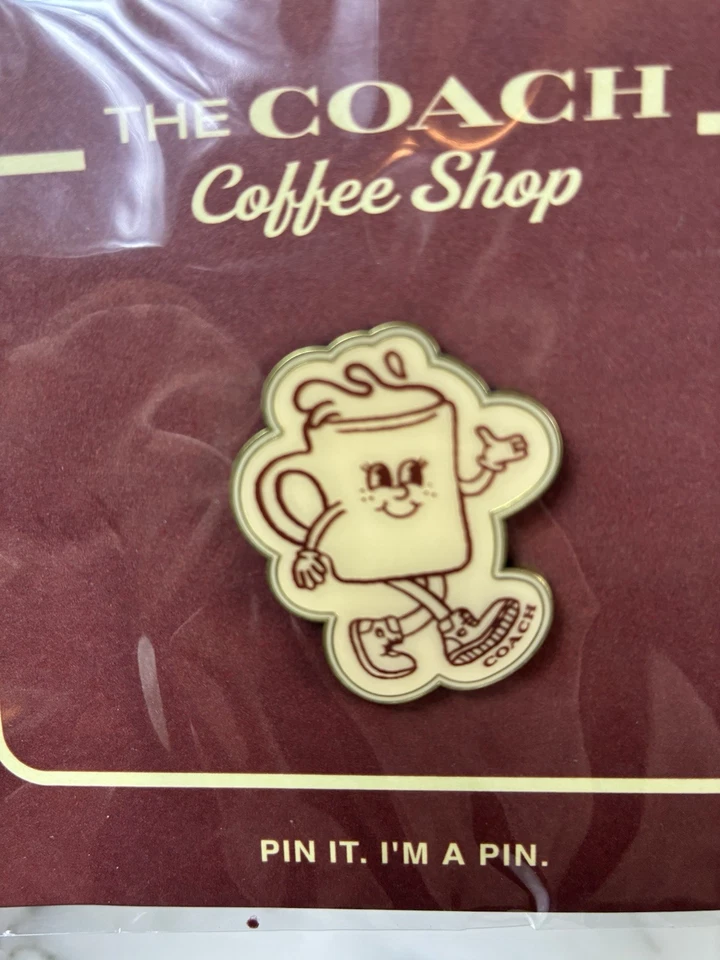 NWT RARE Sealed Coach Coffee Shop Lil Miss Jo Collectible Pin - Image 2 of 3