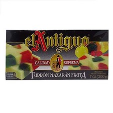 El Antiguo Calidad Suprema Turron Mazapan Fruta / Marzipan Fruit Nougat 200g