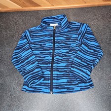 Columbia Toddler 3T Blue Stripe Fleece Zip Jacket