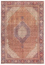 Traditional Vintage Hand-Knotted Area Rug 7'7" x 10'11" Oriental Wool Carpet