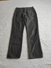 Marithe Francois Girbaud Jeans Straight Leg Sz 30 Black 30X32 Shiny Coated