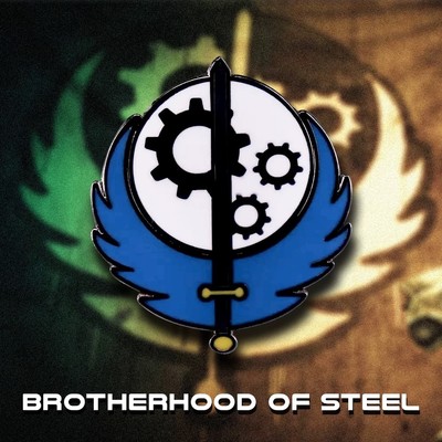 ZG12 Fallout Vault Valentine Bruderschaft Enklave Mojave Cola Emaille Pin Anstecker