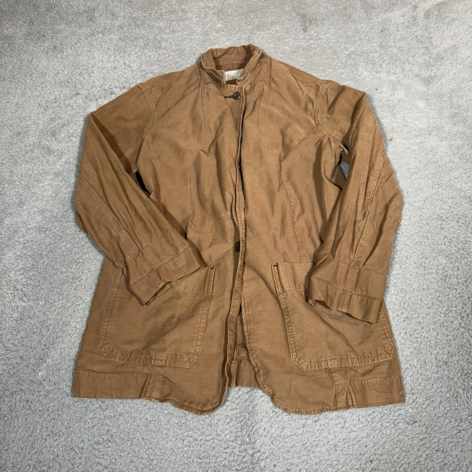 Chaqueta Everlane Para Hombres Mediana Marrón Tareas Algodón Orgánico Utilidad Ropa de Trabajo Abrigo Foto 2 de 4