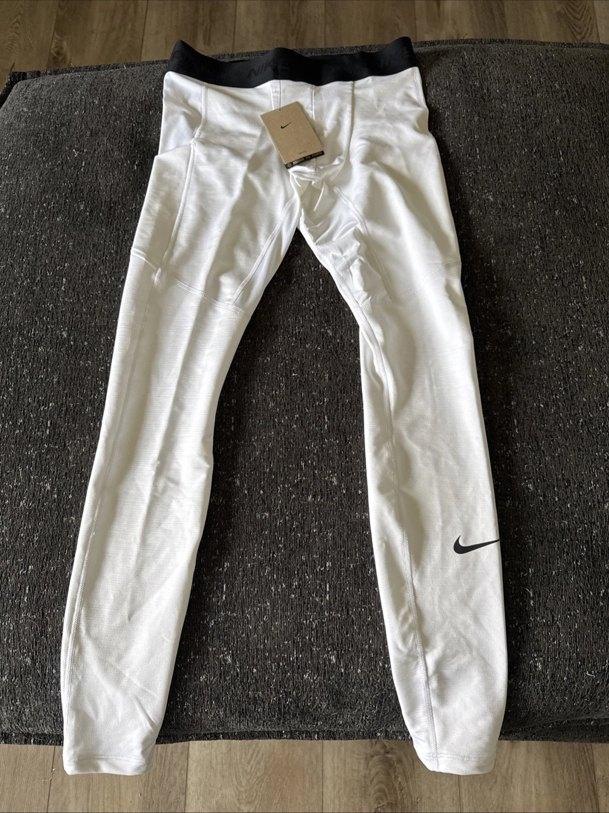 Nike Pro Dri-FIT Compression Base Layer Pants White Size M NEW FB7961-100
Opens in a new window or t
