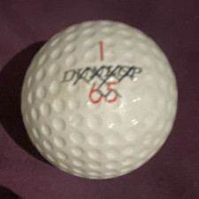 vintage 1.62 x out Dunlop 65 White Practice/lake Golf Ball -