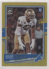 2020 Panini Donruss Optic Rookies Gold Prizm 2/10 Julian Okwara #144 0cw7