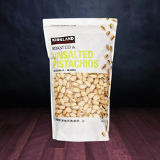 Kirkland Signature 1.36kg Roasted UNSALTED Pistachios Healthy Snacking/Baking