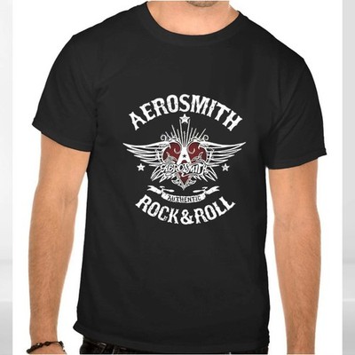 Aerosmith Rock Music Logo Black T-Shirt -1193- S-5XL FREESHIPS 