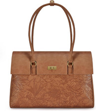 LOVEVOOK Laptop Bag for Women Work Tote Messenger Bag Waterproof Business Office